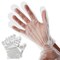 100-Pack Disposable Food Safe Gloves for Cooking, Kitchen Prep and Baking (One Size Fits Most, Clear)